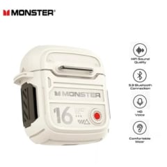 Audífono Bluetooth TWS Monster XKT16 Ivory