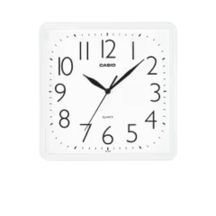 Reloj Mural Casio IQ-06 Análogo Blanco