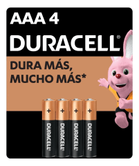 Pila Alcalina Duracell AAA - Pack 4 Un.