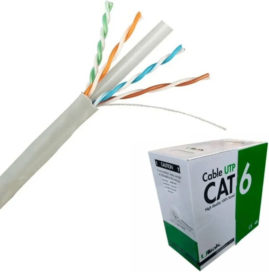 Cable de Red Cat.6 Ulink 23 AWG CCA Rollo 305.0m1