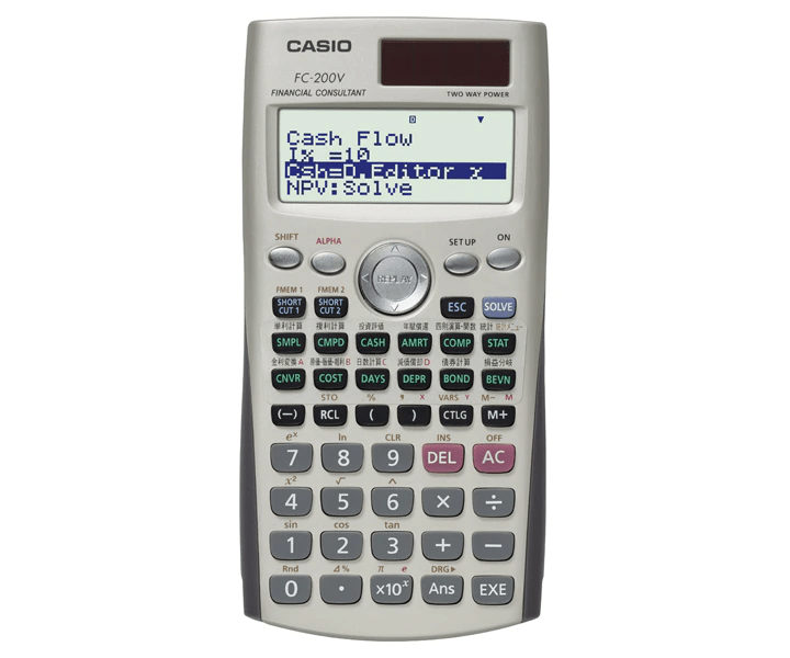 Calculadora Casio FC-200V Financiera Primera Edición1