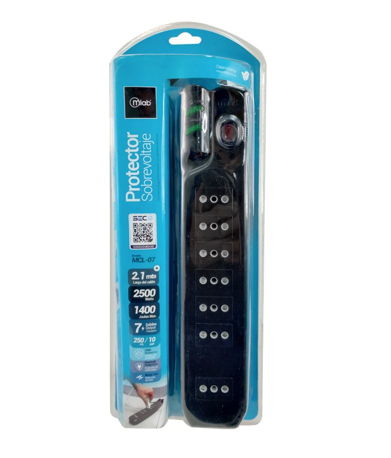 Protector Sobrevoltaje Mlab MCL-07 1400J Negro 093042