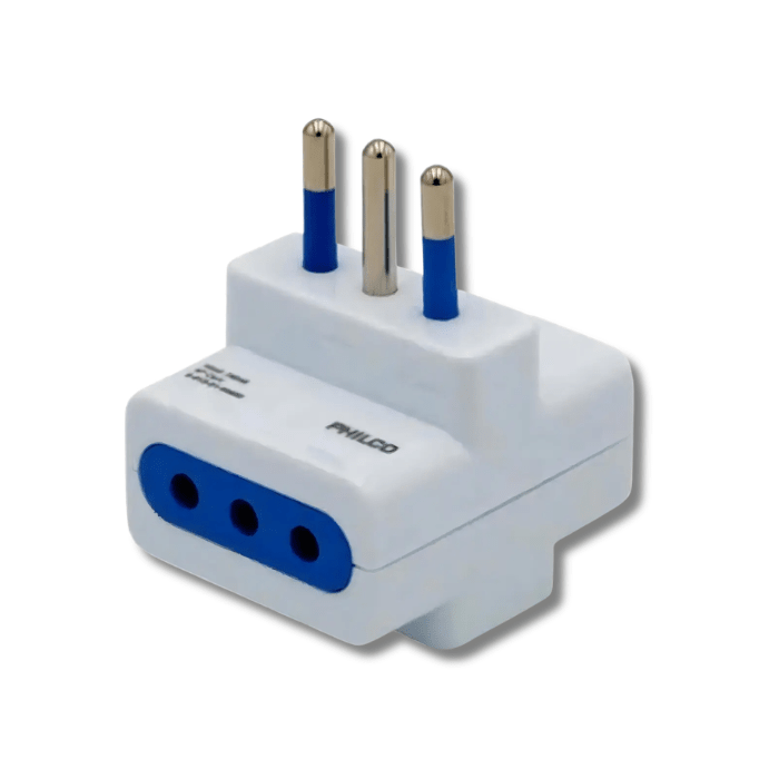Enchufe Triple Tecmaster Blanco 1500W1