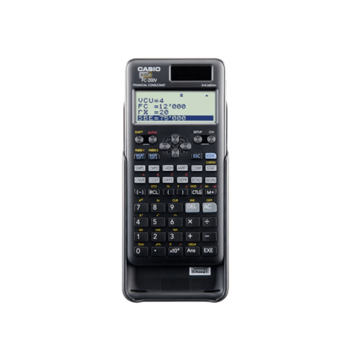 Calculadora Casio FC-200V Financiera Segunda Edición2