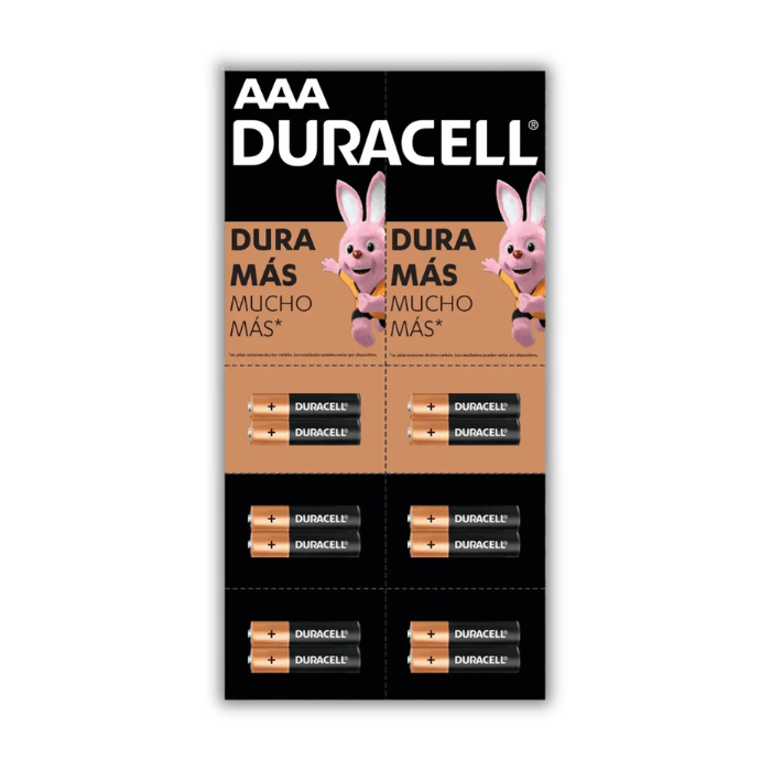Pila Alcalina Duracell AAA - Tira x121