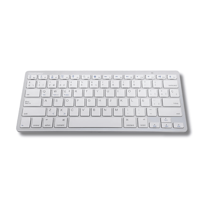 Teclado Mini Bluetooth Tecmaster Plateado1
