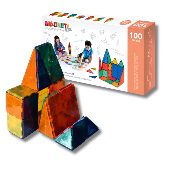 Set Bloques Magnéticos MagnetiBlock 100pcs1