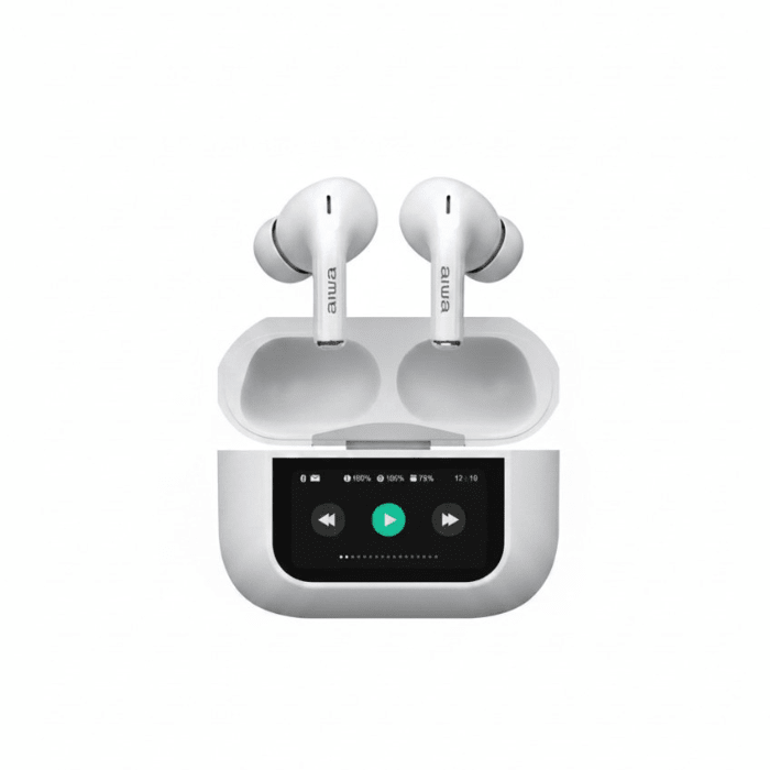 Audífono Bluetooth TWS Aiwa AW-TWSGPRO Pantalla Blanco1