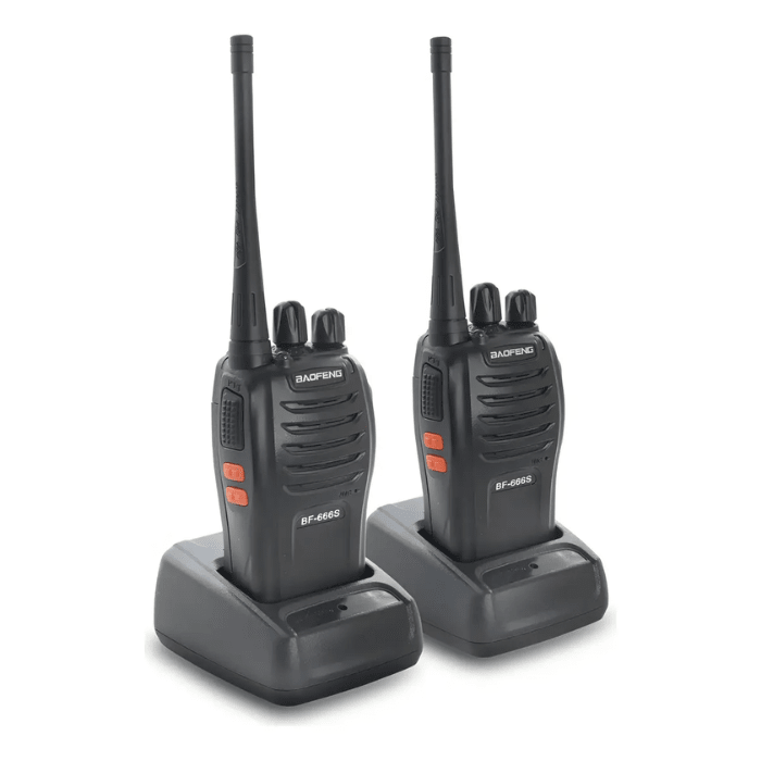 Transmisor Radio Baofeng 2 Vías Kit BF-666S Negro1