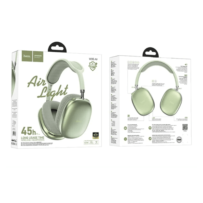 Audífono Bluetooth hoco. W35 Air Verde2