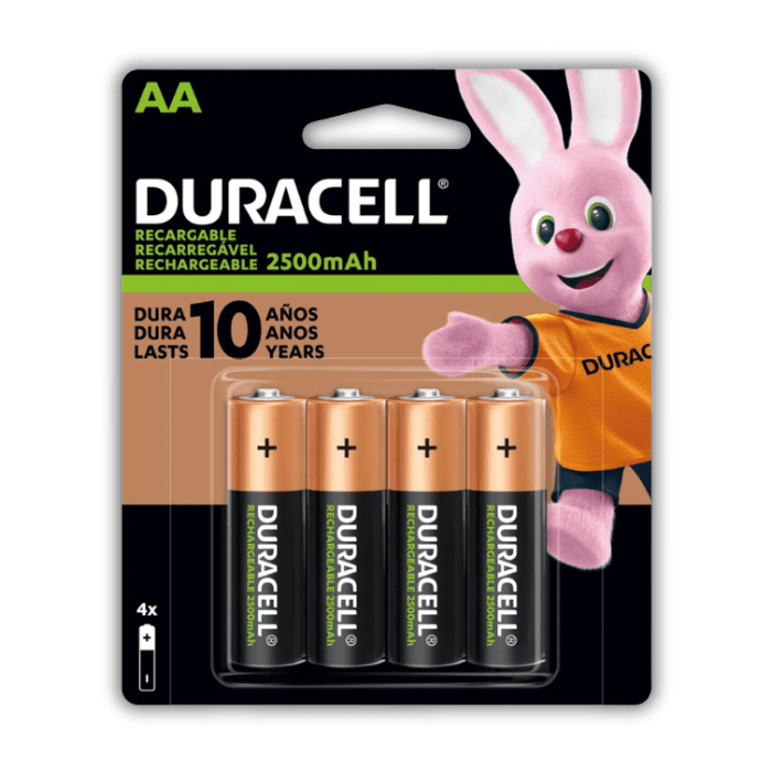 Pila Recargable Duracell AA Blister 4un.1