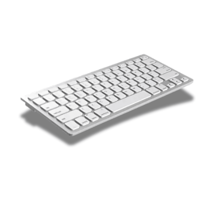 Teclado Mini Bluetooth Tecmaster Plateado2