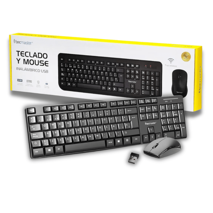 Kit Teclado y Mouse USB Tecmaster TM-100511 Negro3