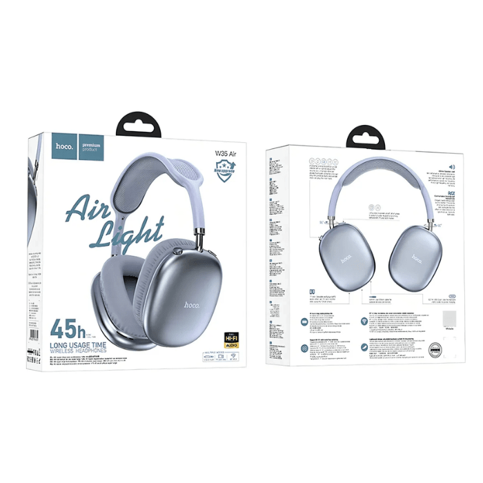 Audífono Bluetooth hoco. W35 Air Azul1