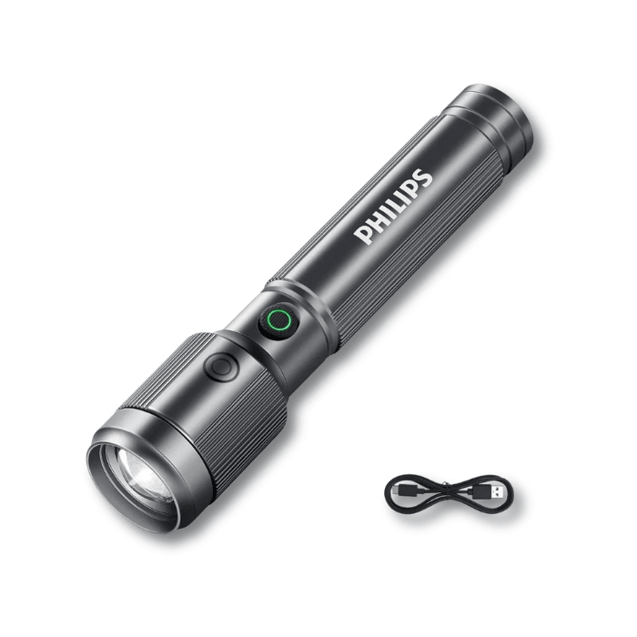 Linterna Recargable Philips LED 15W 1.200 mAh Zoom4