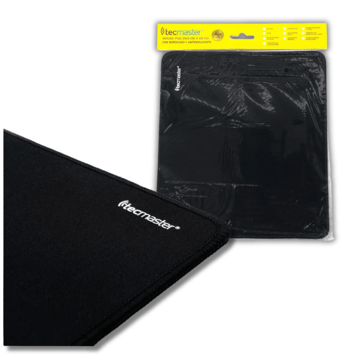 Mouse Pad Tecmaster 22x24cm Negro3