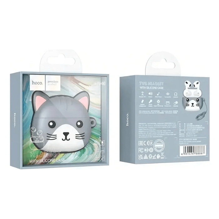 Audífono Bluetooth TWS hoco. EW46 Mysterious Cat3