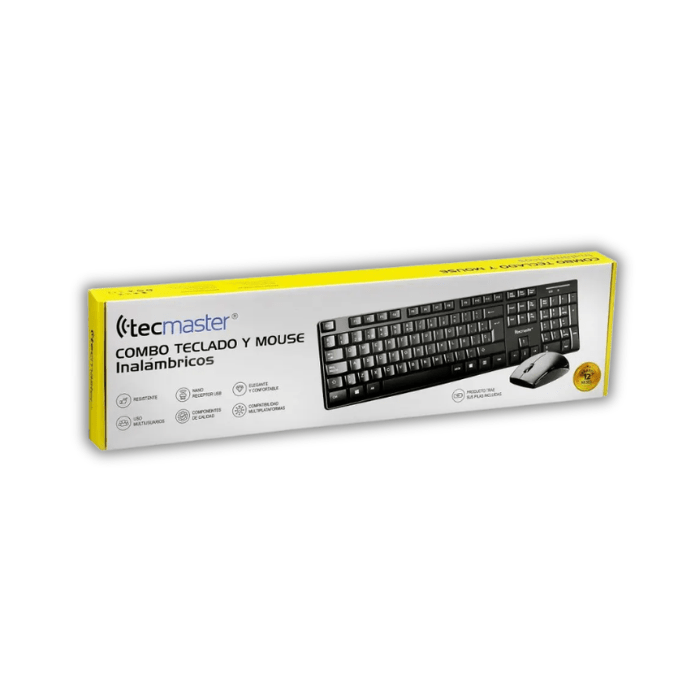Kit Teclado y Mouse Inalámbrico Tecmaster TM-1005123
