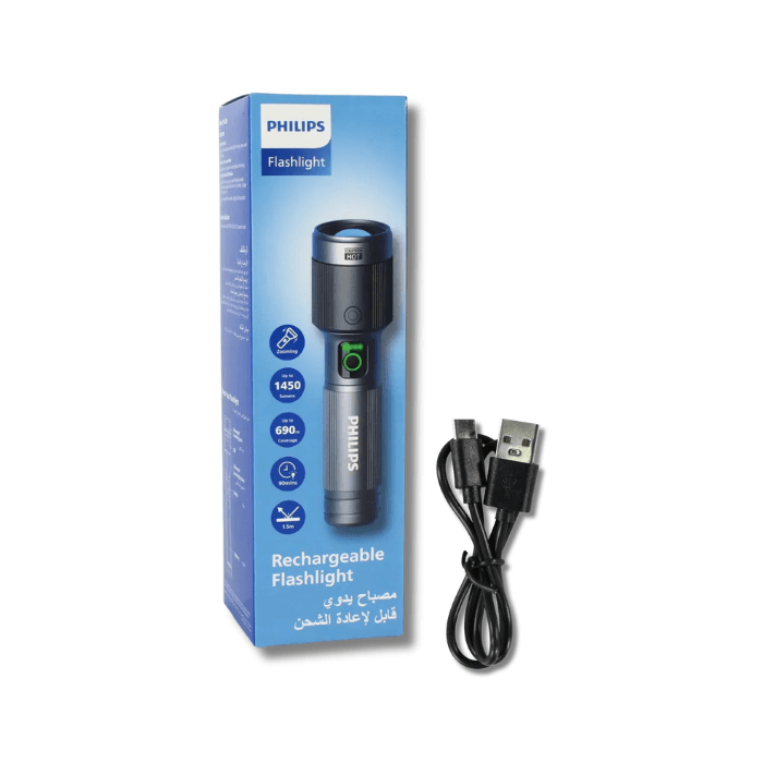 Linterna Recargable Philips LED 30W 2.200 mAh Zoom3