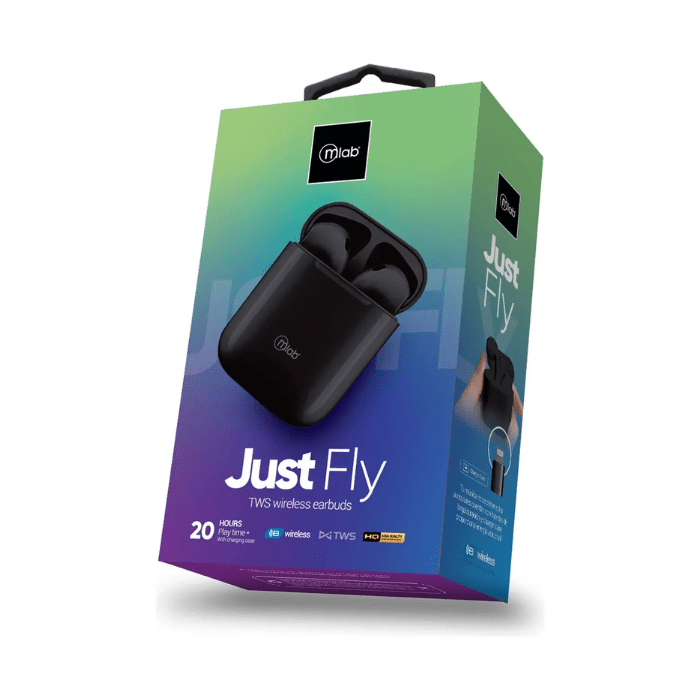 Audífono Mlab Just Fly Bluetooth TWS Negro3