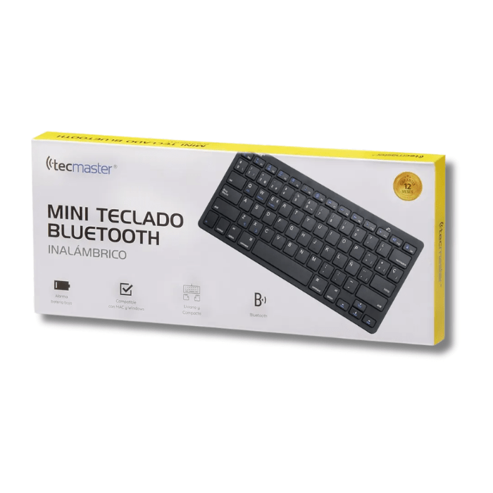 Teclado Mini Bluetooth Tecmaster Negro3