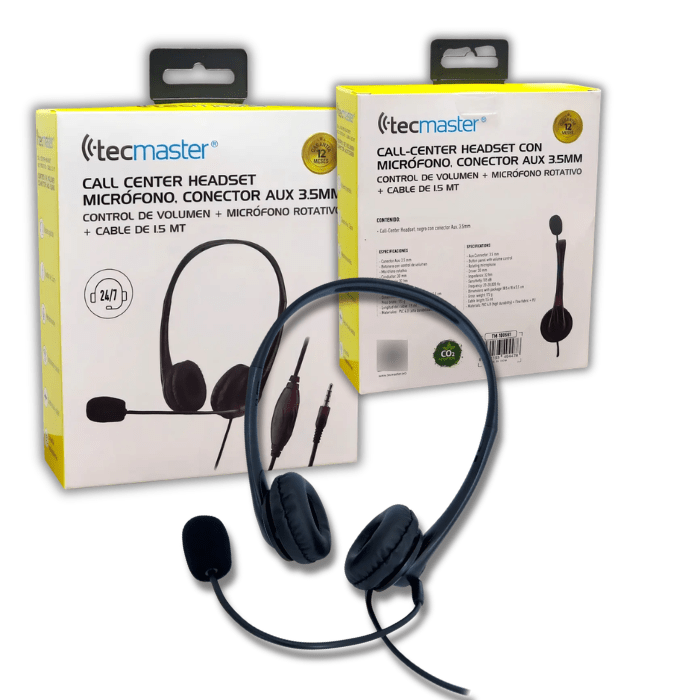 Audífono Call Center Tecmaster TM-1005613