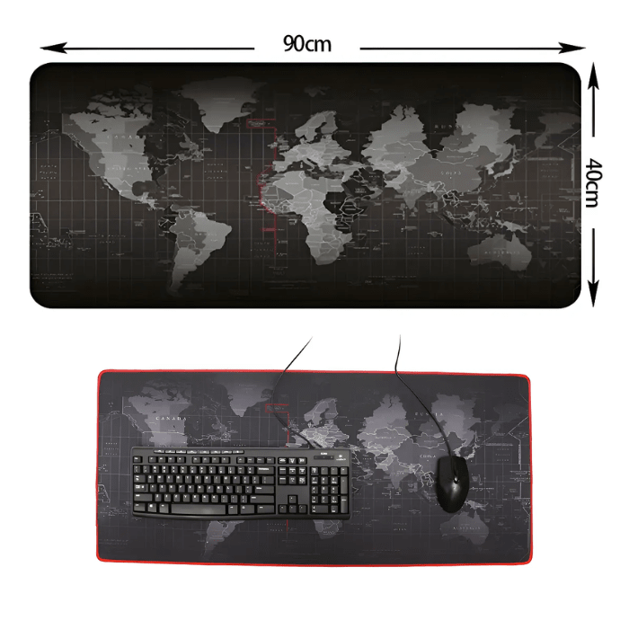 Mouse Pad Gamer Mapa Mundo XL 90x40cm3