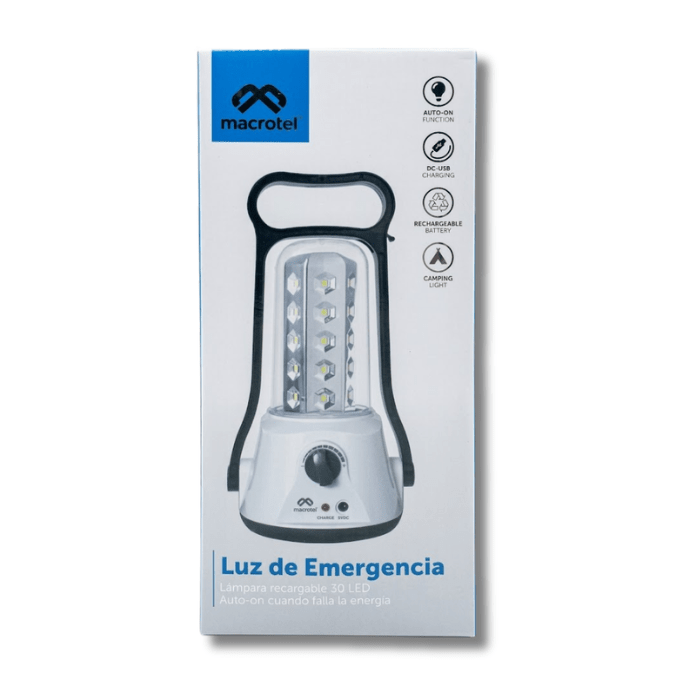 Lámpara Emergencia Macrotel 35 LED Recargable3