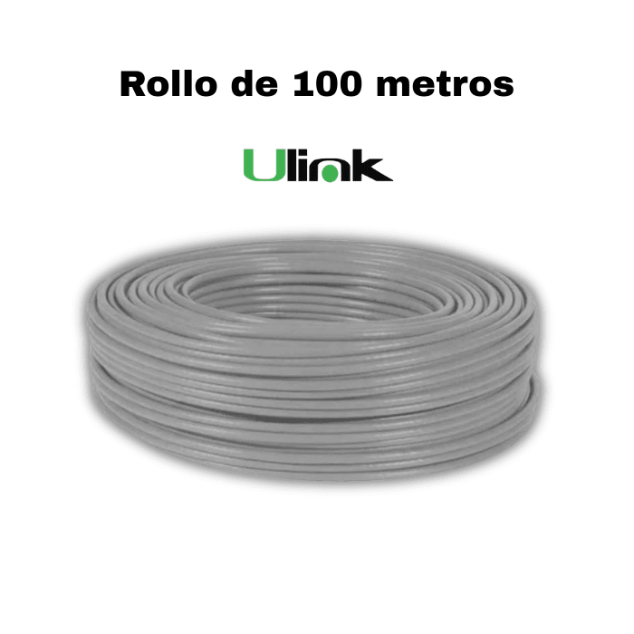 Cable de Red Cat.5e Ulink 24 AWG CCA Rollo 100.0m3