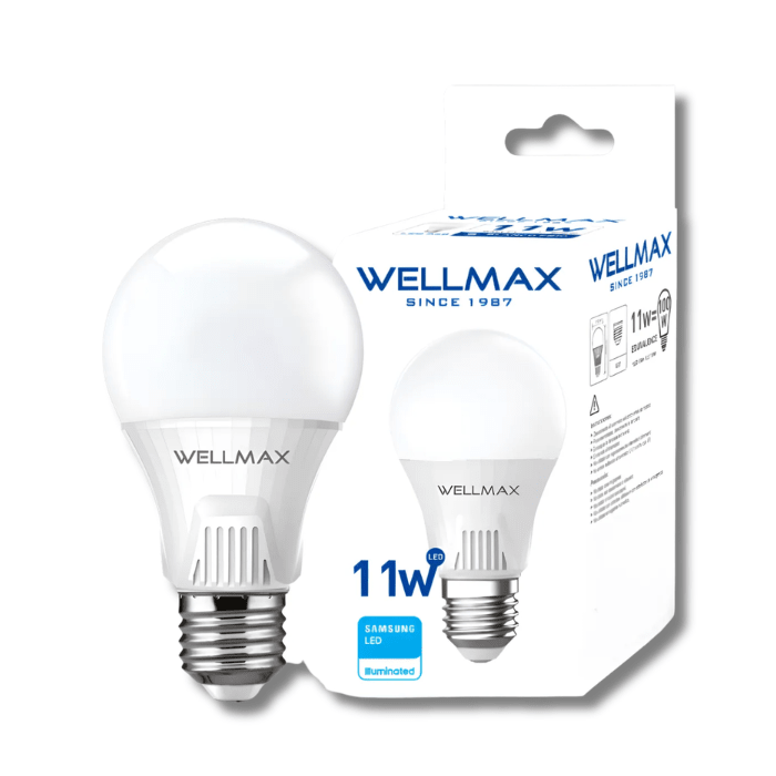 Ampolleta LED WellMax E27 Ballet A60 1un. 11W Luz Fría3