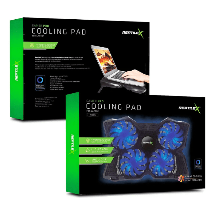 Base Enfriadora para NoteBook ReptileX RX00264