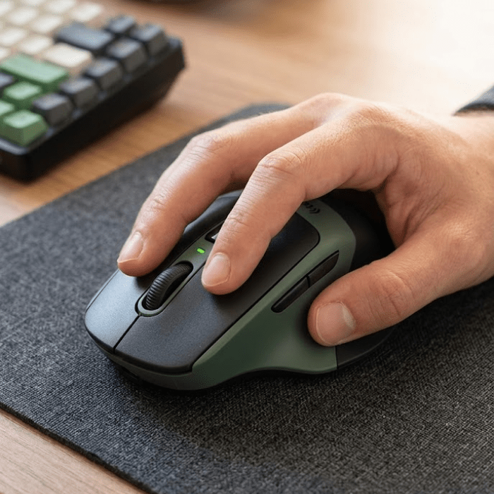 Mouse Inalámbrico/Bluetooth Tecmaster Ergonómico Recargable Tipo C4