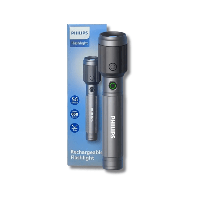 Linterna Recargable Philips LED 15W 1.200 mAh Zoom5