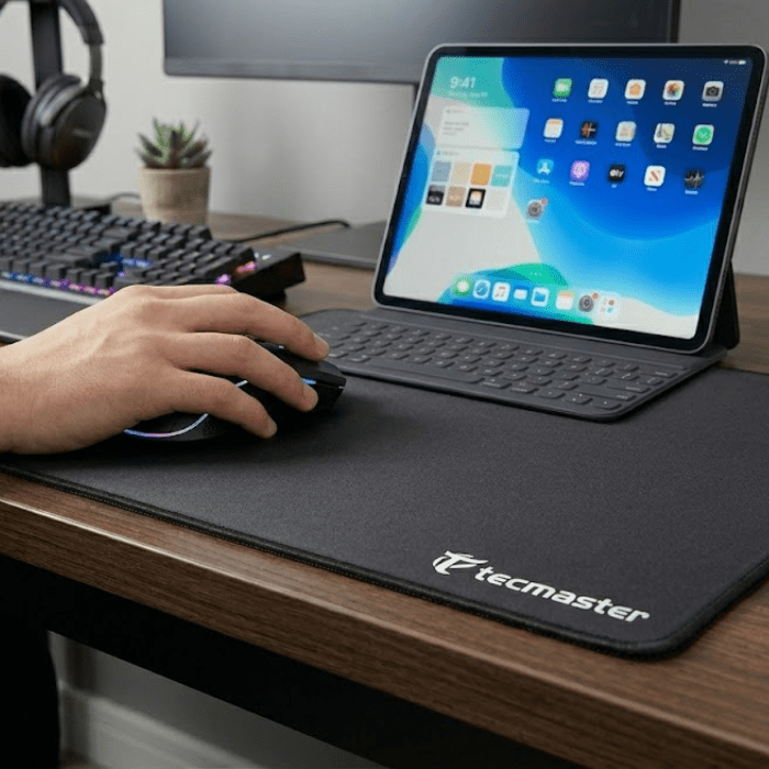 Mouse Pad Tecmaster 22x24cm Negro4