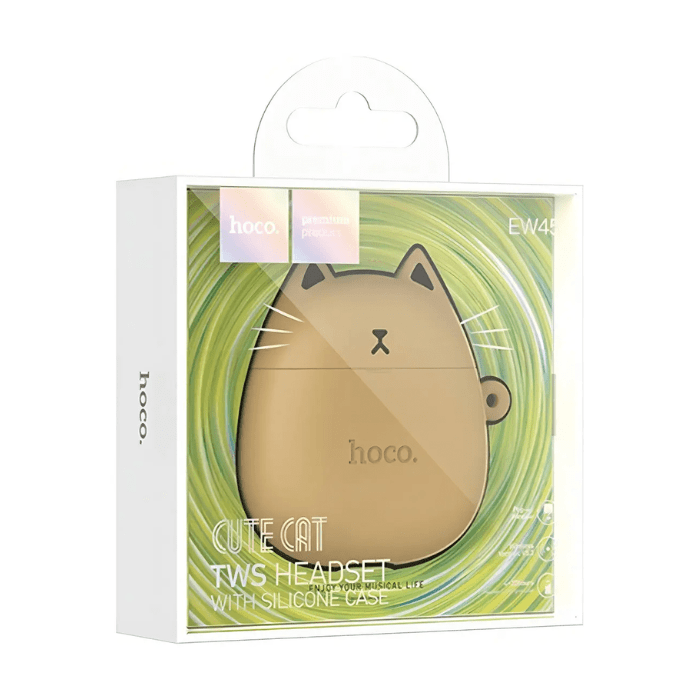 Audífono Bluetooth TWS hoco. EW45 Caramel Cat4