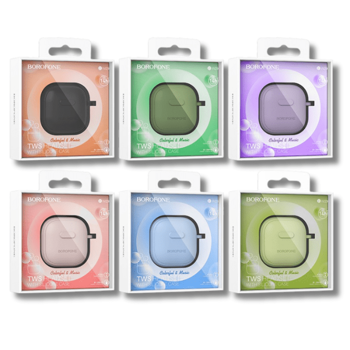 Audífono Bluetooth TWS BOROFONE BW29 Rosado4