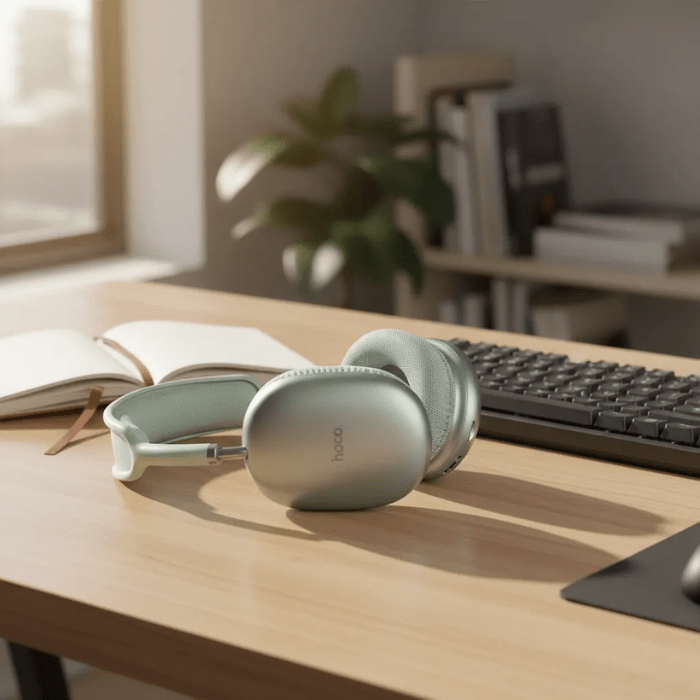 Audífono Bluetooth hoco. W35 Air Verde4
