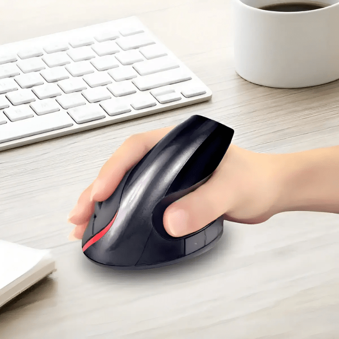 Mouse Inalámbrico/Bluetooth Tecmaster Aero Ergo Recargable Tipo C4