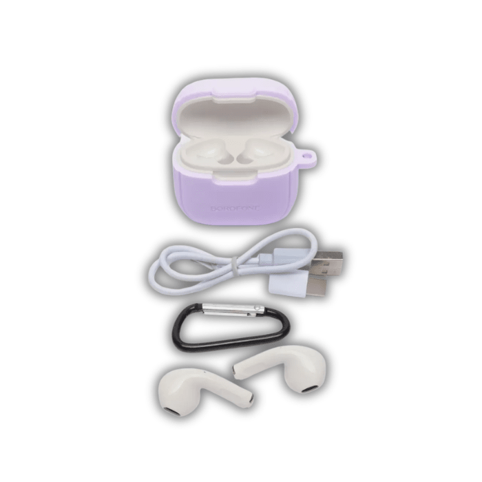 Audífono Bluetooth TWS BOROFONE BW29 Lila4