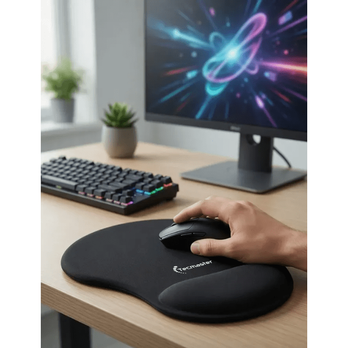 Mouse Pad Gel Ergonómico Tecmaster Negro4