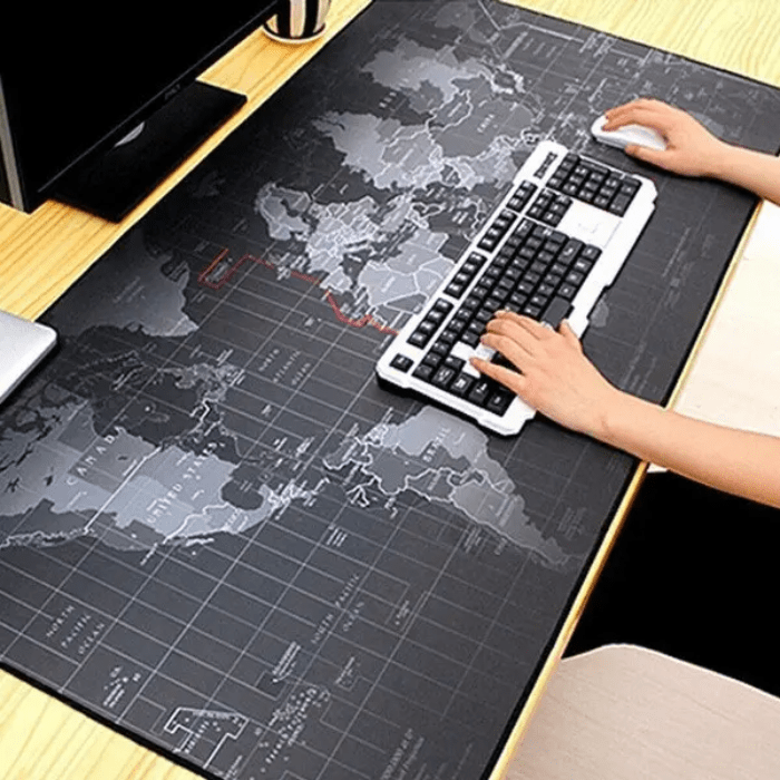 Mouse Pad Gamer Mapa Mundo XL 90x40cm4