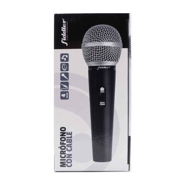 Micrófono Alámbrico Con Cable 4mts Fiddler4