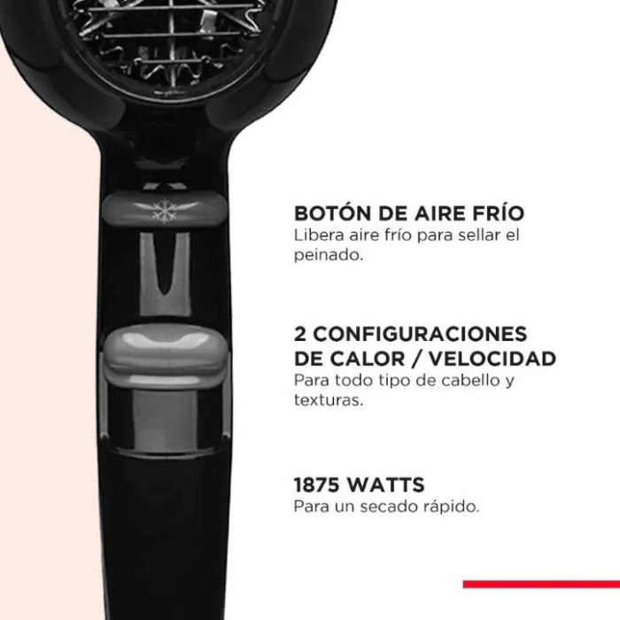 Secador Revlon Iónico Negro RVDR5260BLA24