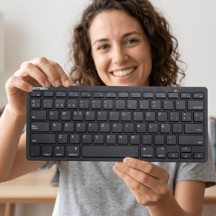 Teclado Mini Bluetooth Tecmaster Negro5
