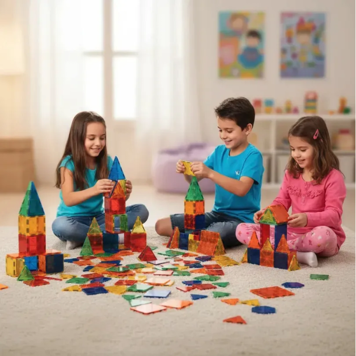 Set Bloques Magnéticos MagnetiBlock 100pcs5