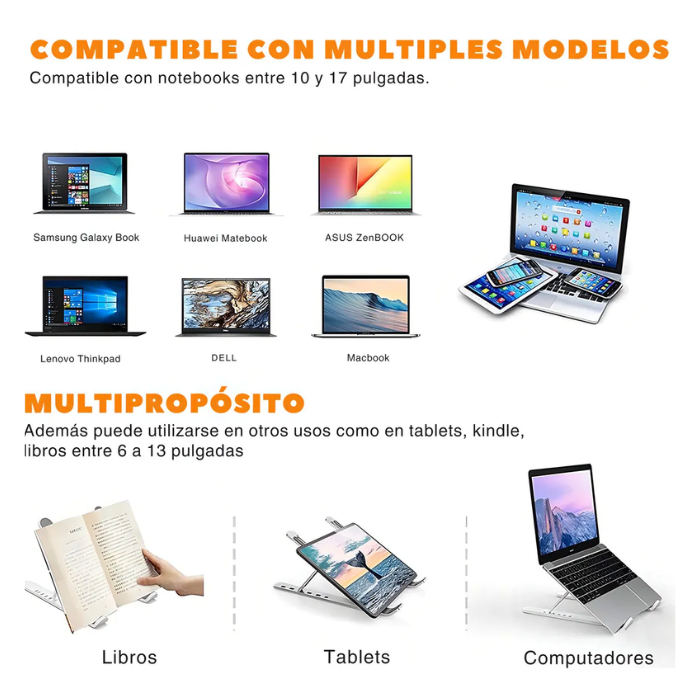 Soporte para NoteBook Fiddler Plegable5