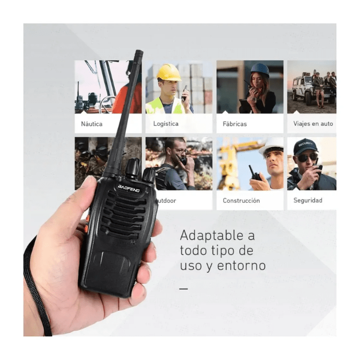 Transmisor Radio Baofeng 2 Vías Kit BF-666S Negro6