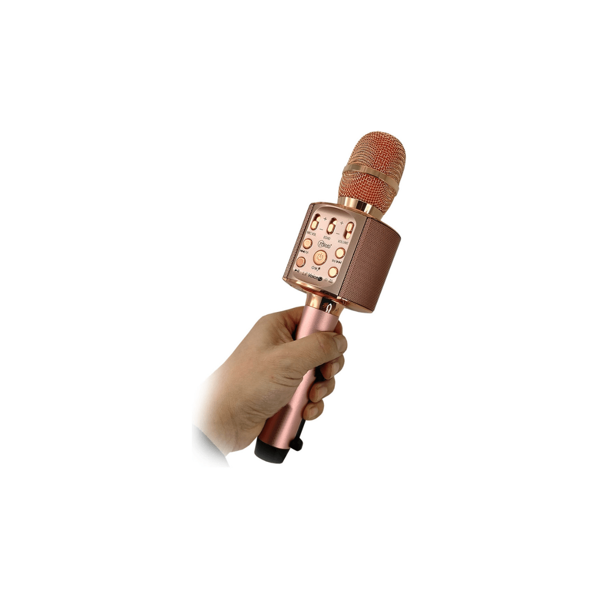 Micrófono Karaoke Mlab Lil' Voice Fun+ Bluetooth/TWS Dorado8