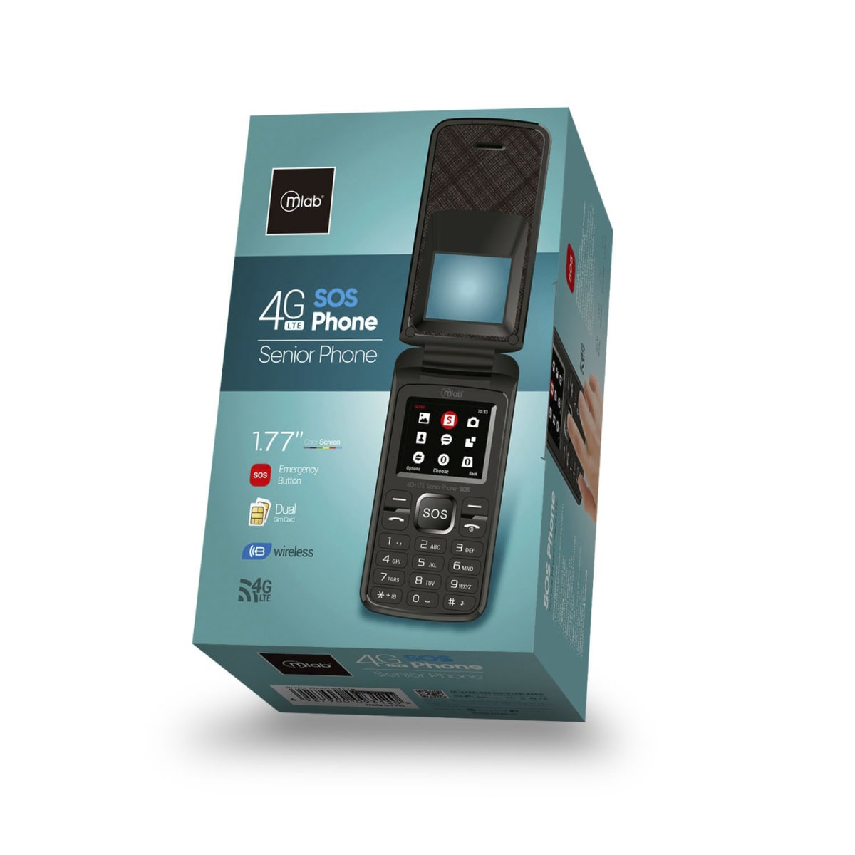 Celular Senior Mlab Shell Shape 4g Sos 1,8
