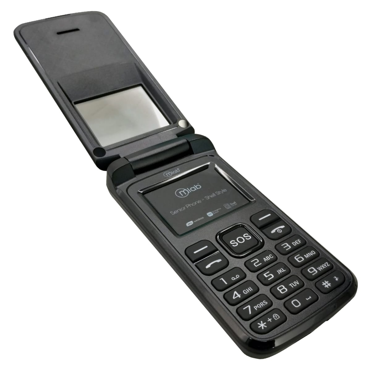Celular Senior Mlab Shell Shape 4g Sos 1,8